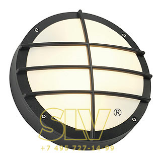 229085 BULAN GRID светильник накладной IP44 для 2-х ламп E27 по 40Вт макс., антрацит SLV 229085 BULAN GRID светильник накладной IP44 для 2-х ламп E27 по 40Вт макс., антрацит SLV