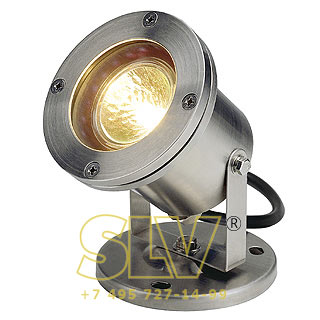 229090 NAUTILUS MR16 светильник IP67 для лампы MR16 35Вт макс., кабель 1.5 м, сталь SLV 229090 NAUTILUS MR16 светильник IP67 для лампы MR16 35Вт макс., кабель 1.5 м, сталь SLV