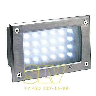 229121 BRICK LED 24 светильник встраиваемый IP54 c 24 белыми LED, 5Вт, сталь SLV 229121 BRICK LED 24 светильник встраиваемый IP54 c 24 белыми LED, 5Вт, сталь SLV