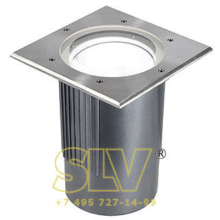 229284 DASAR HIT-T SQUARE 150W светильник встраиваемый IP67 c ЭмПРА для лампы HQI-T G12 150Вт, сталь SLV