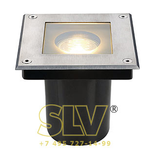 229374 DASAR QUADRO GU10 светильник встраиваемый IP67 для лампы GU 10 35Вт макс., сталь SLV 229374 DASAR QUADRO GU10 светильник встраиваемый IP67 для лампы GU 10 35Вт макс., сталь SLV