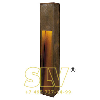 229411 RUSTY SLOT 80 светильник IP44 для лампы E27 ELD 11Вт макс., бурый SLV 229411 RUSTY SLOT 80 светильник IP44 для лампы E27 ELD 11Вт макс., бурый SLV
