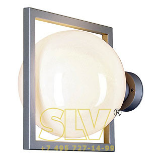 229502 GLOO OUTDOOR светильник IP44 для лампы ELD E27 11Вт макс., серебристый / стекло белое SLV 229502 GLOO OUTDOOR светильник IP44 для лампы ELD E27 11Вт макс., серебристый / стекло белое SLV