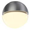 229876 ARCOLOS BOWL, светильник накладной для лампы E27 11Вт макс., матир. алюминий/ белый